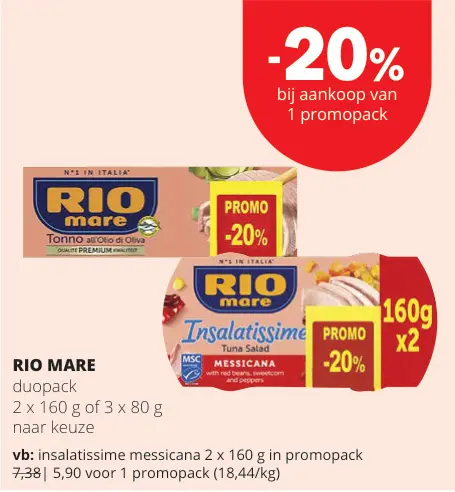 Promotie: Duopack tonijn