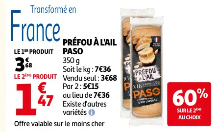Offre: Préfou à l'ail