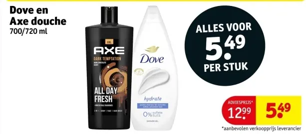 Aanbieding: Dove en Axe douche