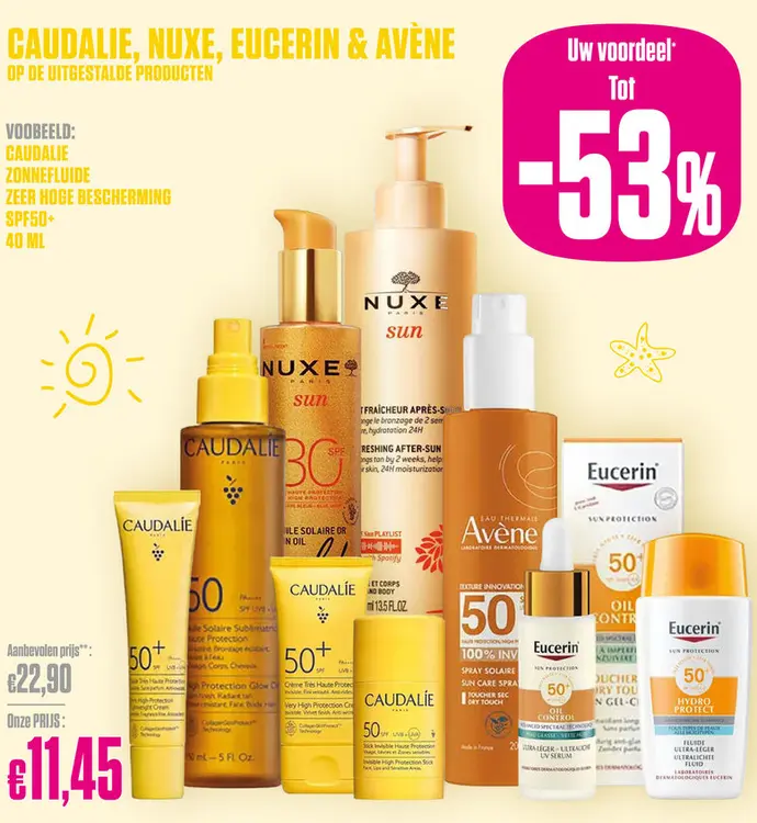 Promotie: Caudalie, Nuxe, Eucerin & Avene