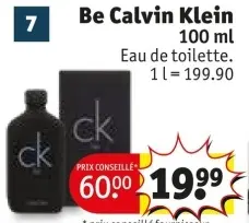 Offre: Be Calvin Klein