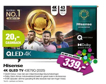 Aanbieding: 4k qled tv 43e79q (2025)