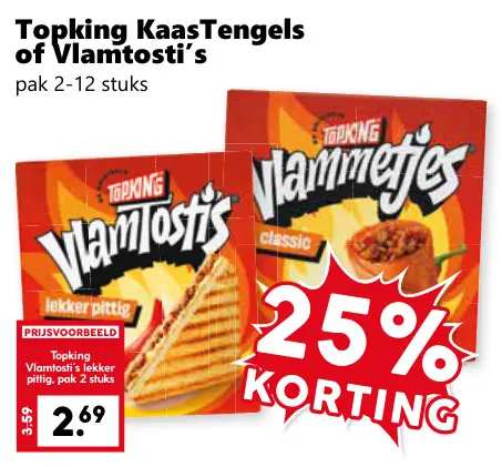 Aanbieding: KaasTengels of Vlamtosti's