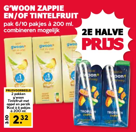 Aanbieding: Zappie en/of Tintelfruit