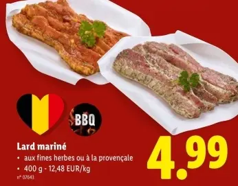 Offre: Lard mariné