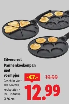 Aanbieding: Pannenkoekenpan met vormpjes