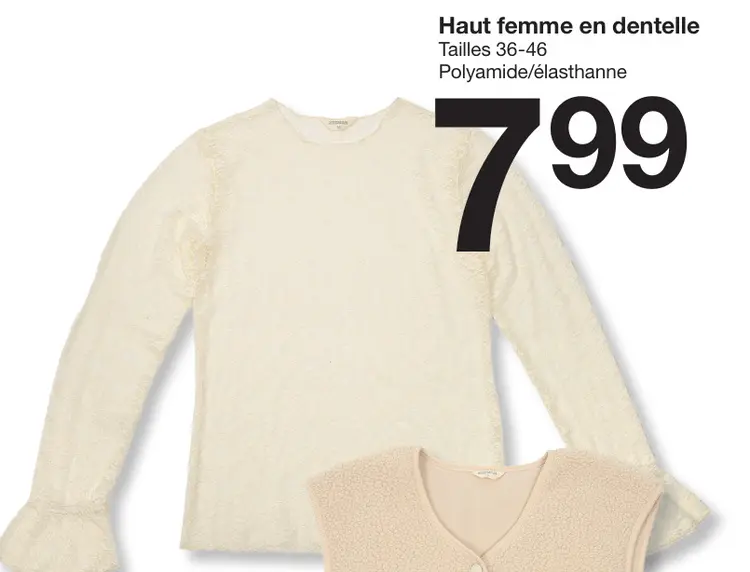 Offre: Haut femme en dentelle