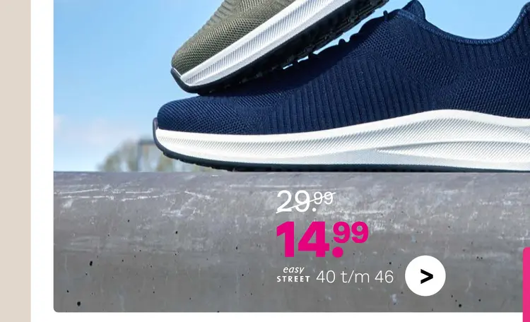 Aanbieding: Easy street slip on sneaker blauw