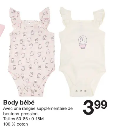 Offre: Body bébé