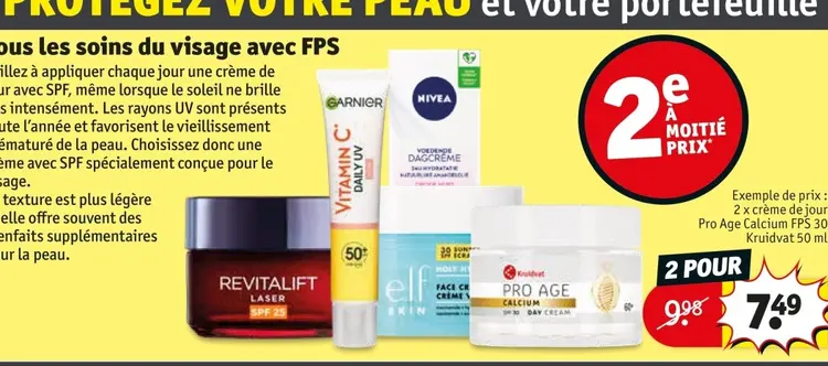 Offre: crème de jour Pro Age Calcium FPS 30