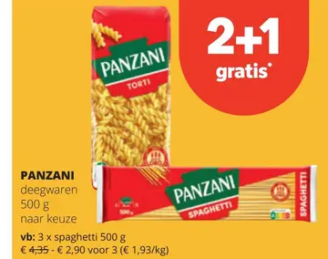 Aanbieding: PANZANI deegwaren