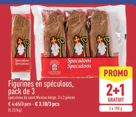 Offre: Figurines en spéculoos, pack de 3
