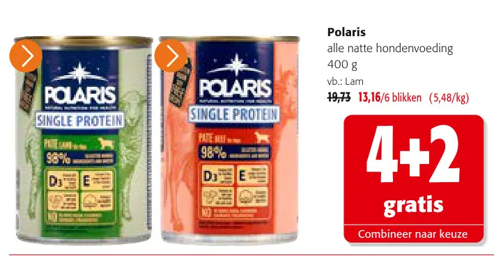 Promotie: Polaris alle natte hondenvoeding