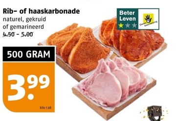 Aanbieding: Rib- of haaskarbonade