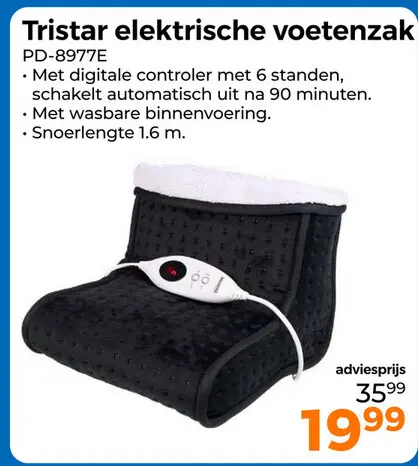 Aanbieding: elektrische voetenzak
