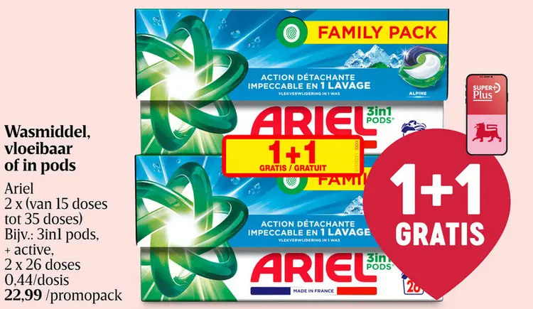 Aanbieding: Wasmiddel, vloeibaar of in pods