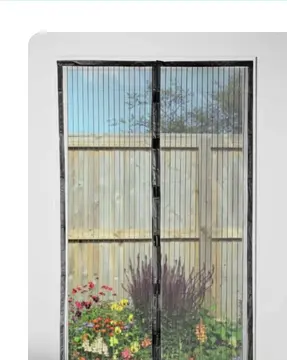 Aanbieding: Horgordijn magnetisch - zwart - 100x220 cm 