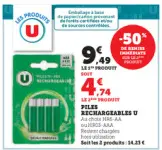 Offre: Piles rechargeables U