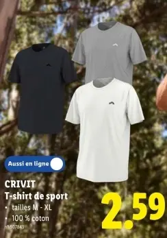 Offre: T-shirt de sport