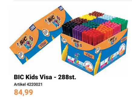 Aanbieding: BIC Kids Visa, 288st.