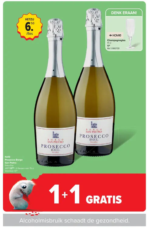 Promotie: Borgo San Pietro Prosecco Borgo San Pietro Extra Dry
