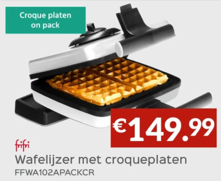 Promotie: Wafelijzer met croqueplaten