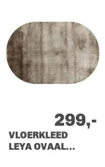 Aanbieding: Vloerkleed leya ovaal...