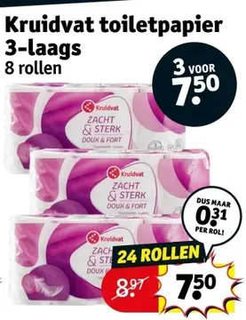 Aanbieding: Kruidvat toiletpapier