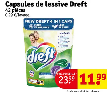 Offre: Capsules de lessive
