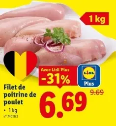 Offre: Filet de poitrine de poulet
