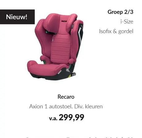 Aanbieding: Axion 1 autostoel
