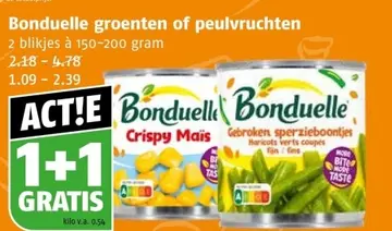 Aanbieding: Bonduelle groenten of peulvruchten