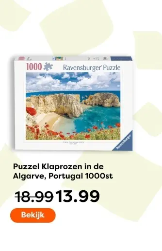 Aanbieding: Puzzel Klaprozen in de Algarve, Portugal