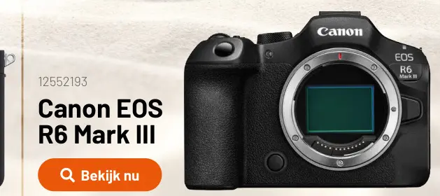 Promotie: EOS R6 Mark III