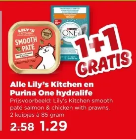 Aanbieding: Alle Lily's Kitchen en Purina One hydralife