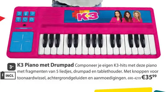 Aanbieding: K3 Piano