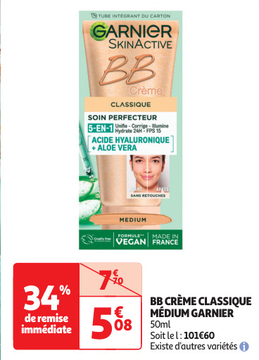 Aanbieding: BB CRÈME CLASSIQUE MÉDIUM GARNIER