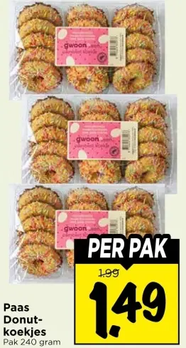 Aanbieding: Paas Donutkoekjes