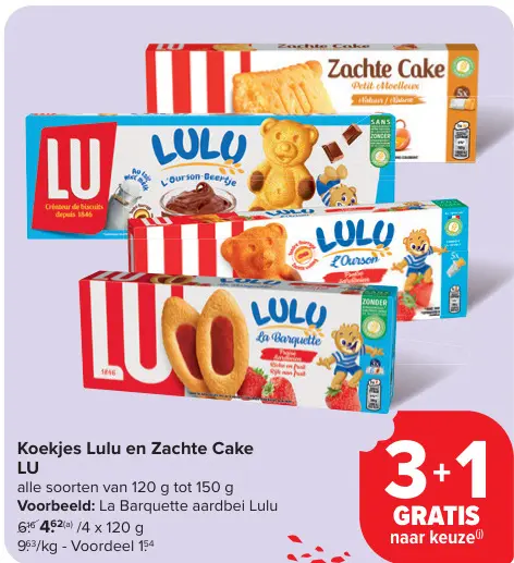 Aanbieding: Koekjes Lulu en Zachte Cake
