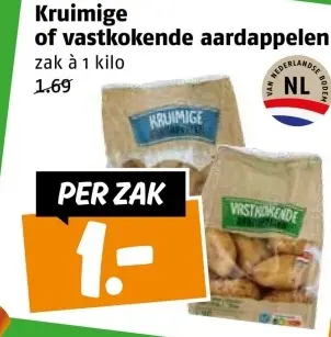 Aanbieding: Kruimige of vastkokende aardappelen