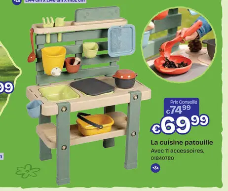 Offre: Smoby Cuisine extérieure Cuisine en terre