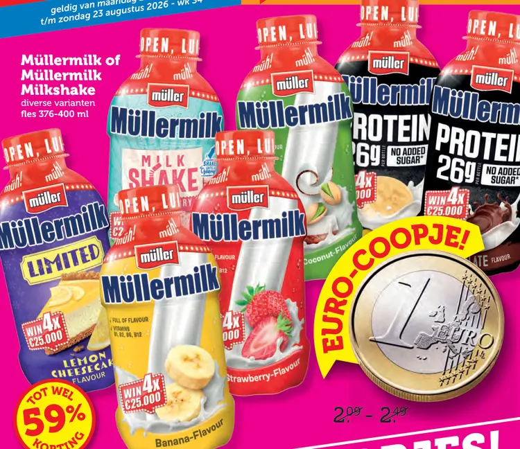Aanbieding: Müllermilk or Müllermilk Milkshake