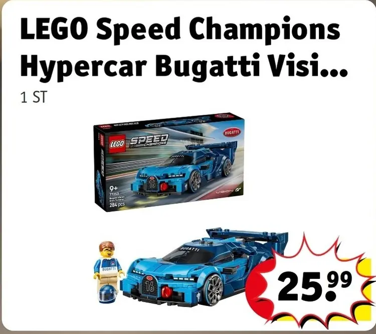 Offre: Speed Champions Hypercar Bugatti Visi...