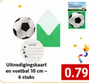 Promotie: Uitnodigingskaart en voetbal