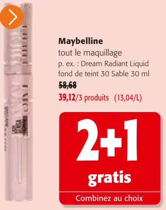 Offre: Tout le maquillage