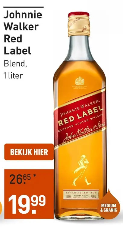 Aanbieding: Johnnie Walker Red Label