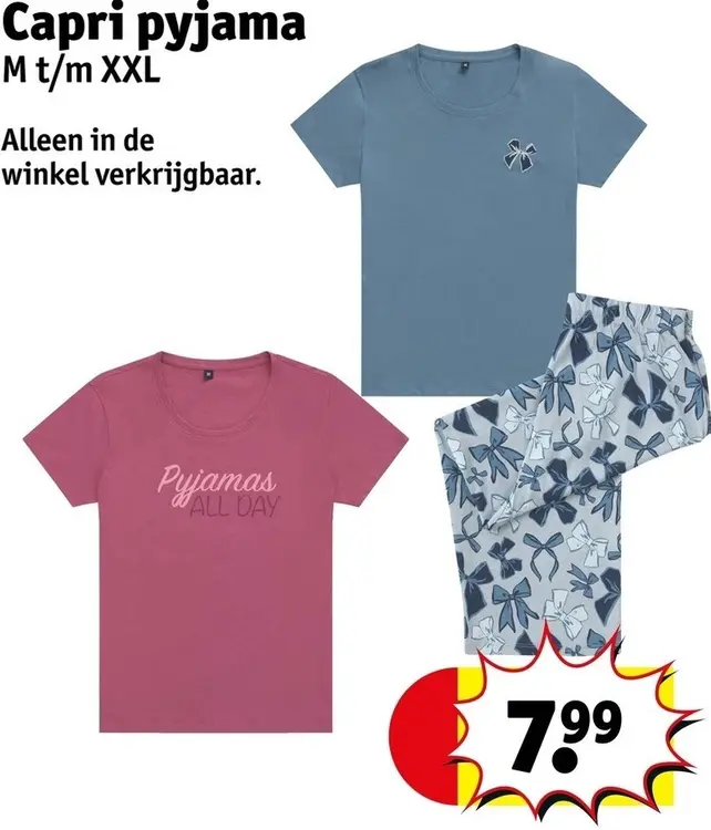 Aanbieding: Capri pyjama