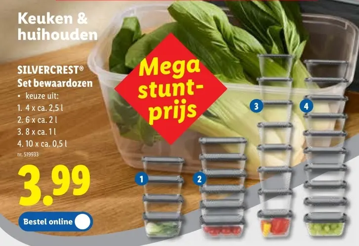 Promotie: Set bewaardozen