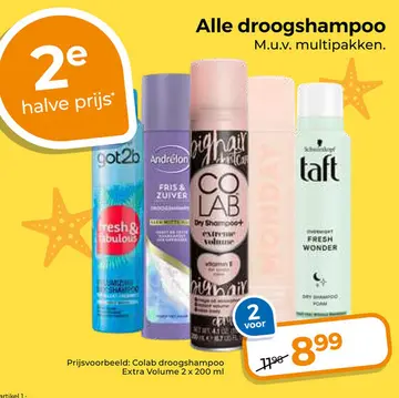 Aanbieding: Alle droogshampoo