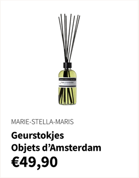Aanbieding: MARIE - STELLA - MARIS Geurstokjes Objets d'Amsterdam